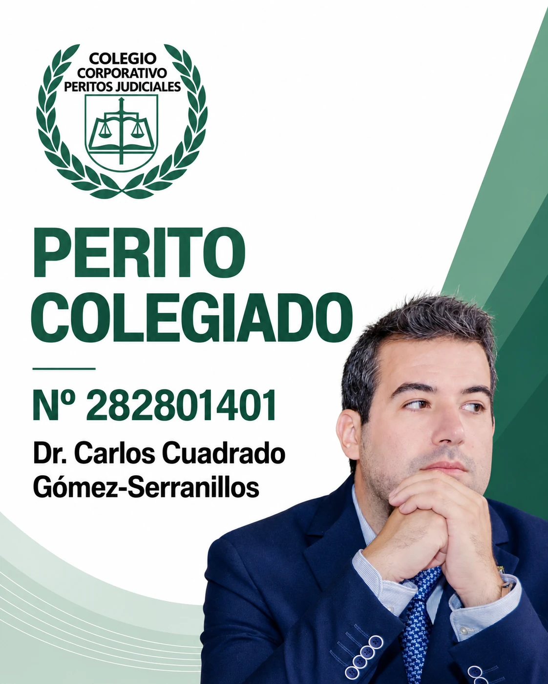 Dr. Carlos Cuadrado Gómez-Serranillos · Corporate College of Judicial Experts · N.º 282801401