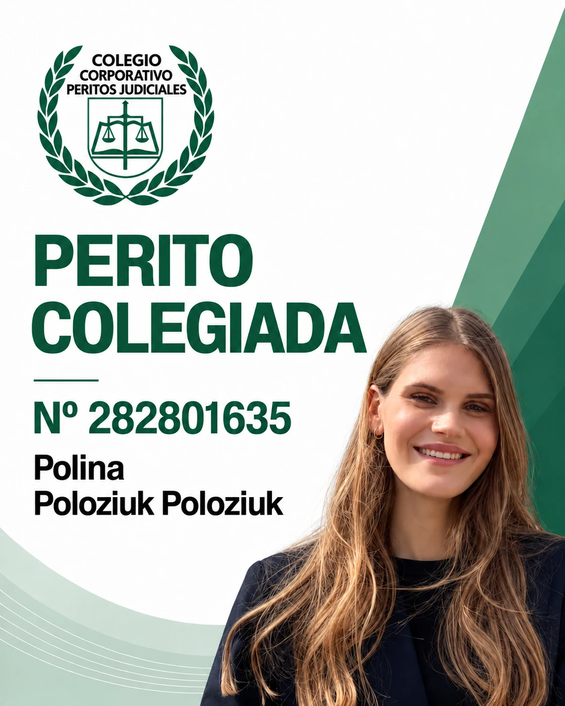 Polina Poloziuk Poloziuk · Corporate College of Judicial Experts · N.º 282801635